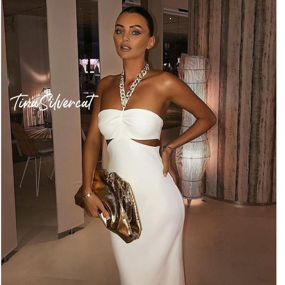 LAST ONE! BLOGGER'S FAVE! Zara Cut Out Dress White Sz XS, M NWT - Picture 12 of 17